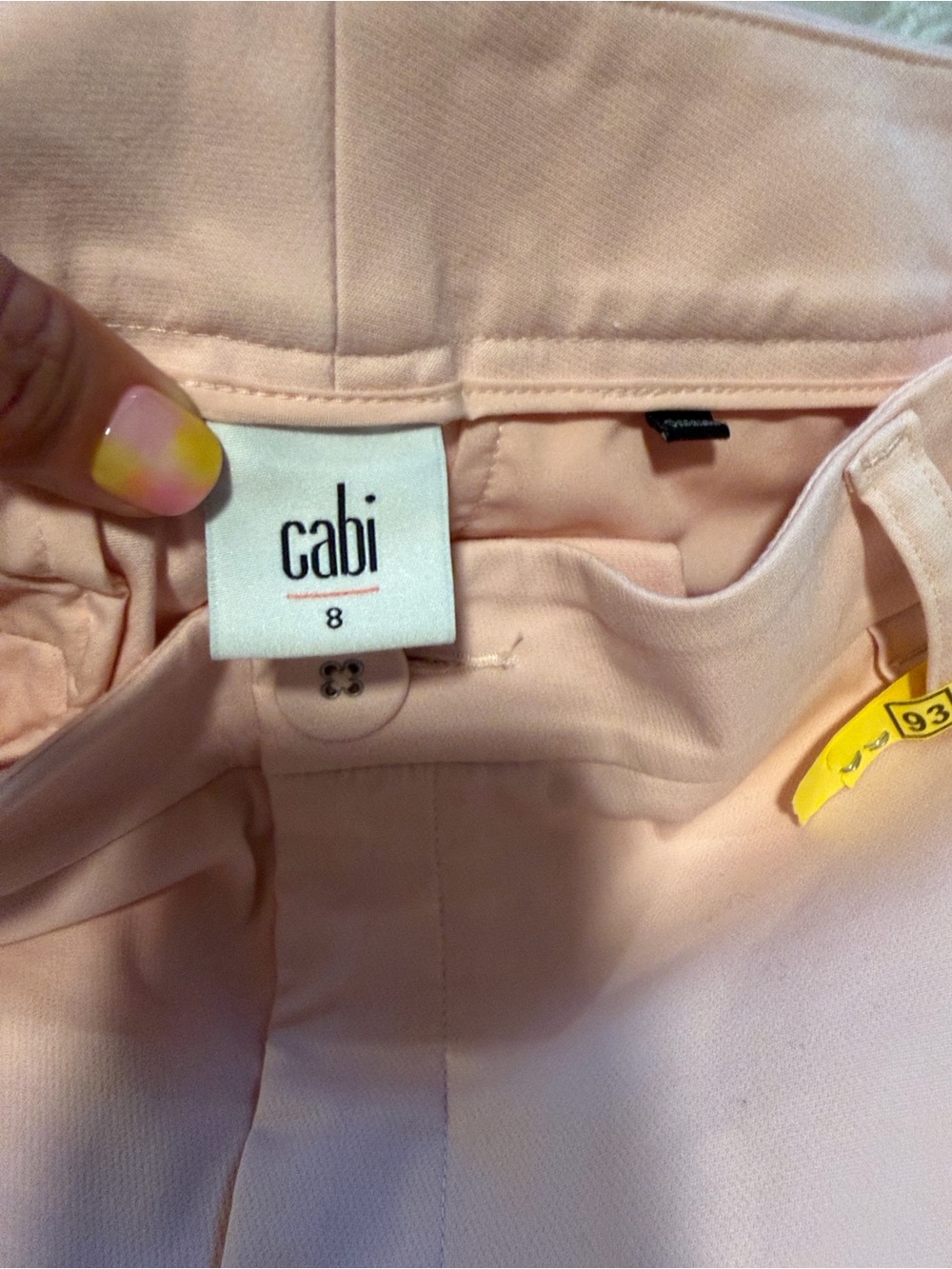 CAbi Grace Pant, Blush Pink, Size 8 - Picture 8 of 14